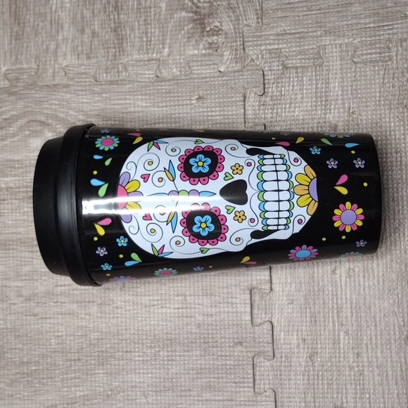 NWT Sugar Skull Travel Mug and 2 Towels Set - Picture 3 of 15